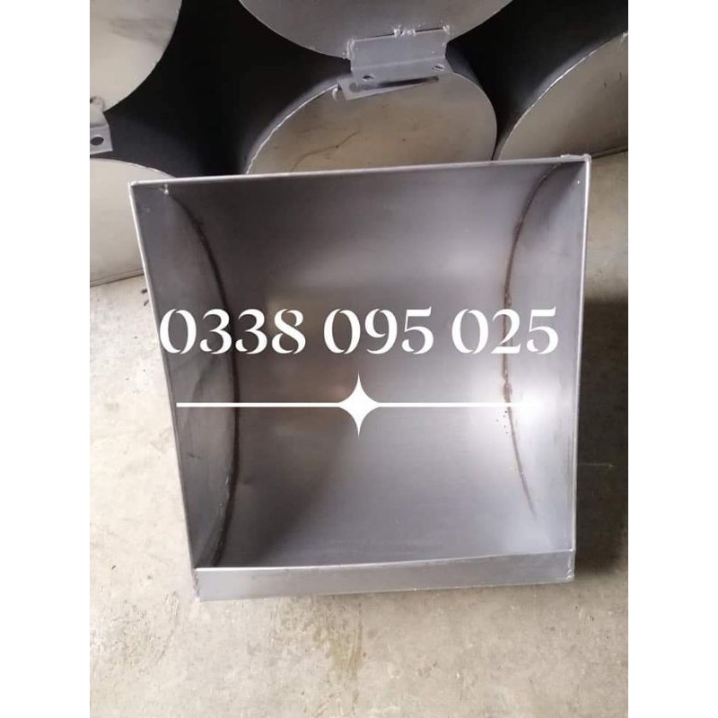 Máng lợn nái dạng lật  tai vuông inox