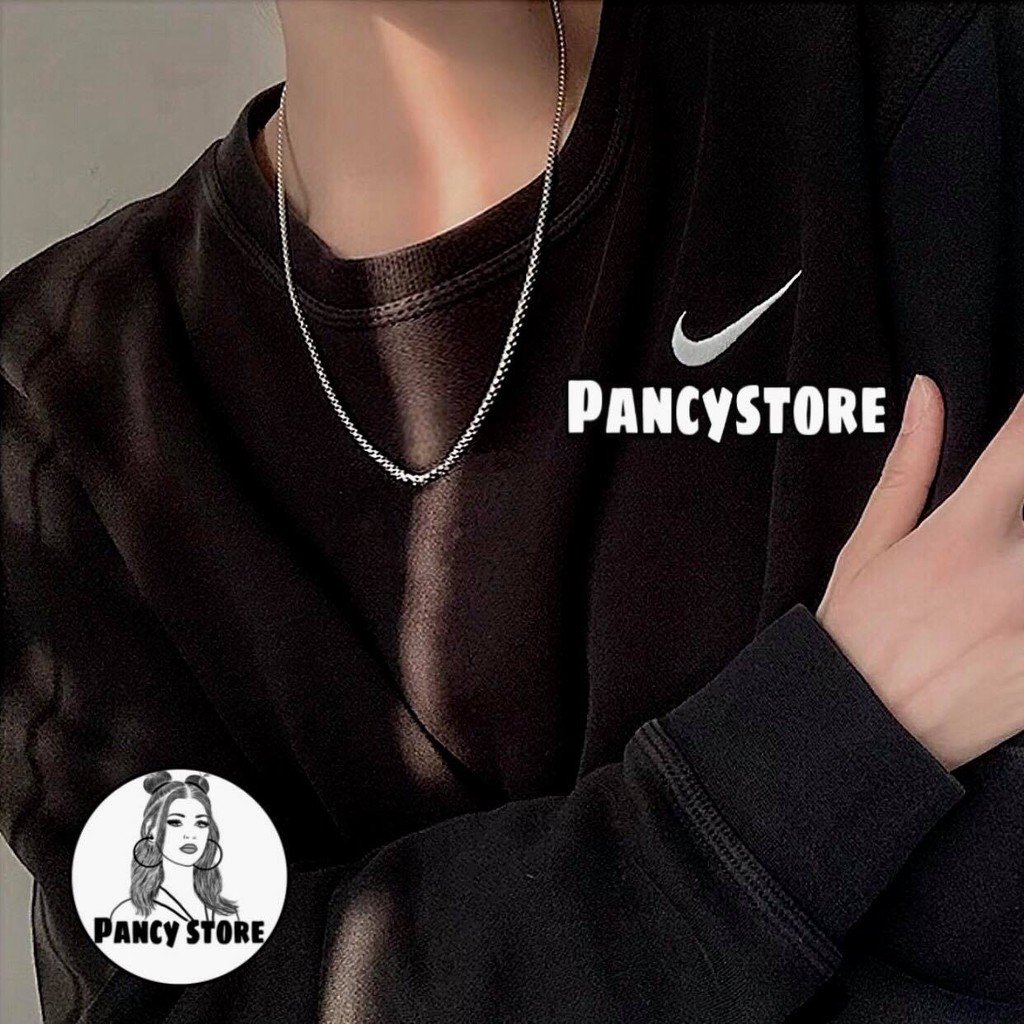 dây chuyền vòng cổ titan dây trơn unisex