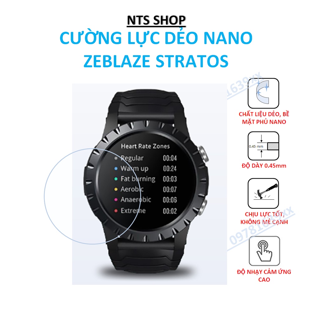 Bộ 2 tấm dán cường lực dẻo bảo vệ màn hình Zeblaze stratos