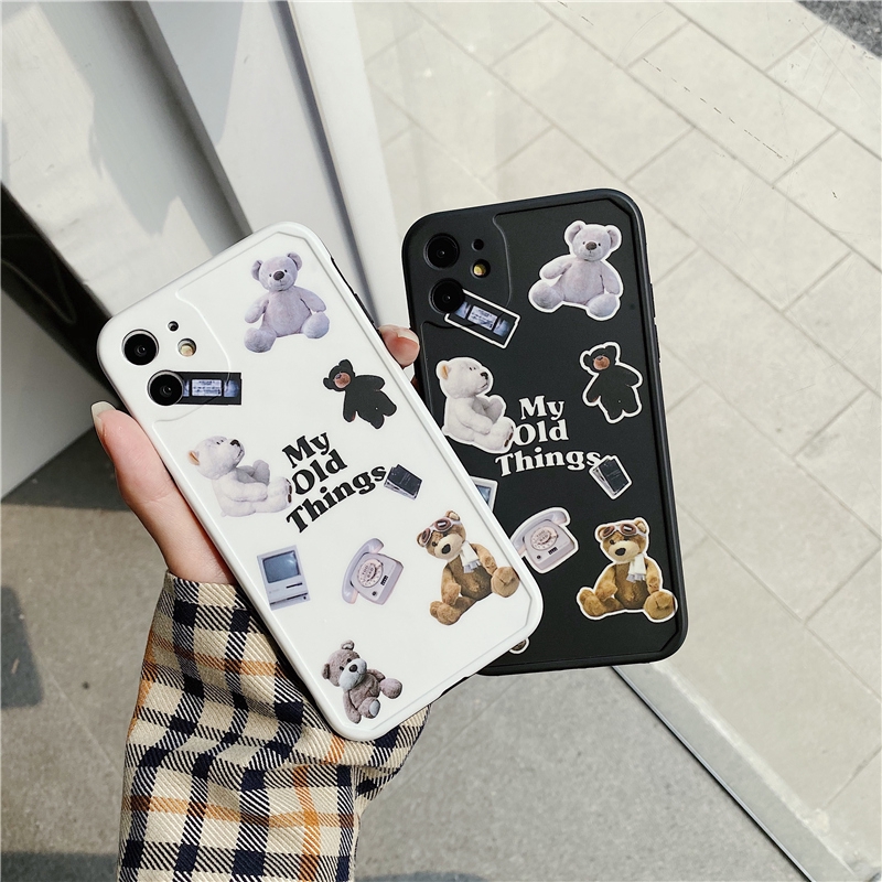Ốp điện thoại hình gấu xinh xắn dễ thương cho iPhone 7/8 Plus / X / XS / XR / XS MAX / 11/11 PRO / 11 Pro MAX / SE2 | BigBuy360 - bigbuy360.vn