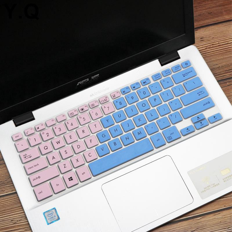 Tấm Lót Bảo Vệ Bàn Phím Máy Tính Bằng Silicon Siêu Mỏng D.F.Or 14 Inch Asus Vivobook Flip 14 Tp410Ua