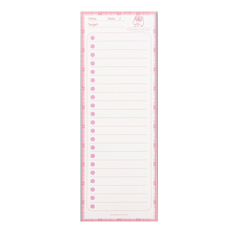 Seng Set 50 Tờ Giấy Ghi Chú Mini Bỏ Túi Lên Kế Hoạch Hàng Ngày Cho Học Sinh / Người Lớn