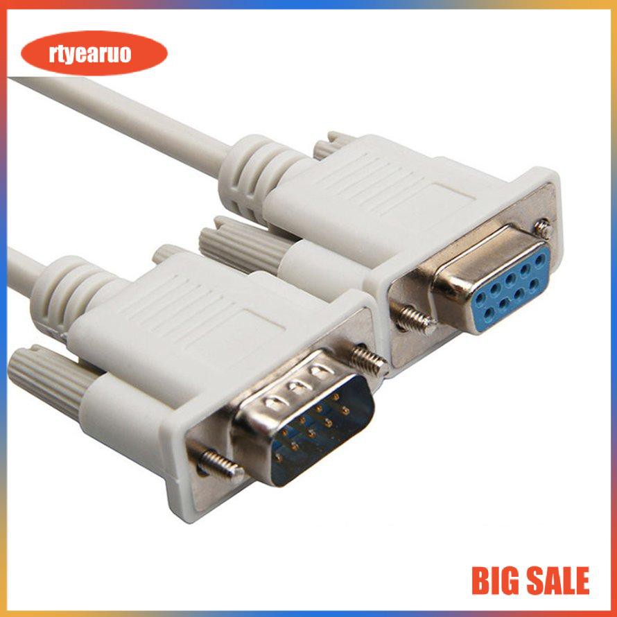 1.5M DB9 9 Pin Male To Female RS232 Serial Cable Directly Connected