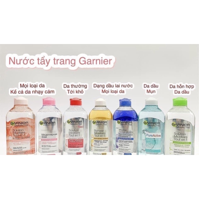 Nước Tẩy Trang Garnier 400ml [Chính Hãng]