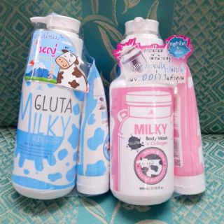 Sữa tắm trắng da milky 800ml tặng srm 190ml thái lan