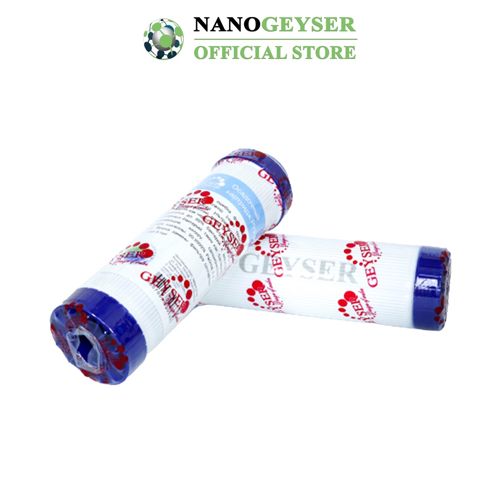 Bộ 2 lõi lọc nước 12 dùng cho các dòng máy NANO, Lõi Carbon, Cation Nano Geyser