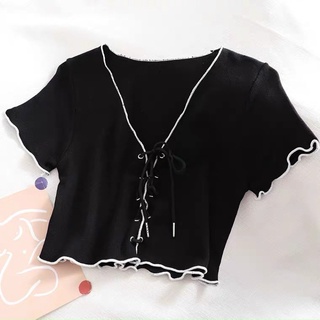 áo crop đan dây ♥️ Ảnh thật
