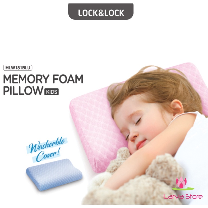 Gối Memory Foam Lock&amp;Lock Tốt Cho Bé - HLW181 (Trên 2 Tuổi)