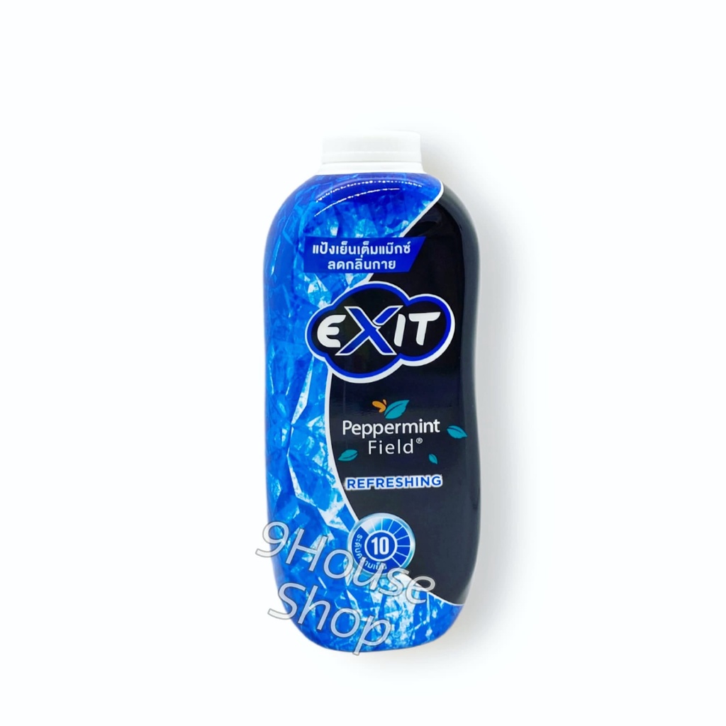 01 Chai Phấn Lạnh Bạc Hà Khử Mùi Cơ Thể EXIT Cooling Powder Peppermint Field Refreshing 270g.