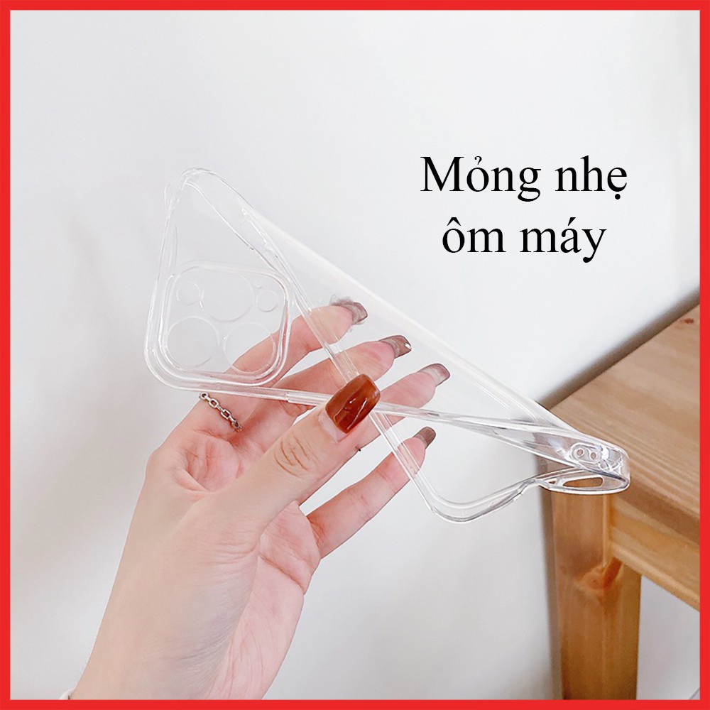 Ốp lưng KST Design Dẻo Trong suốt Chống Ố Vàng cho iPhone 14 Pro Max 13 Pro Max 13 12 Pro Max 12 11 Pro Max 11 Xs Max