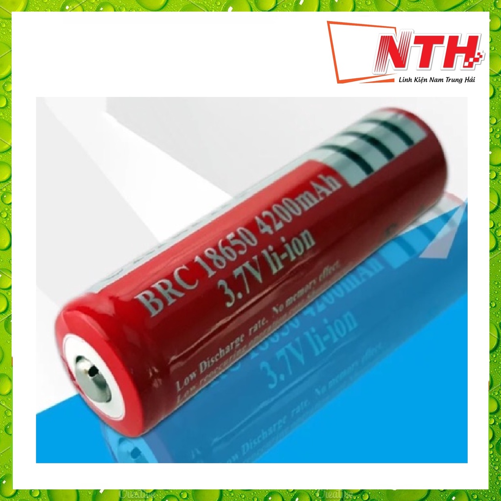 Pin Đỏ 3.7V - 4.200 mAh (Đầu Bằng - Đầu Cao) - NTH