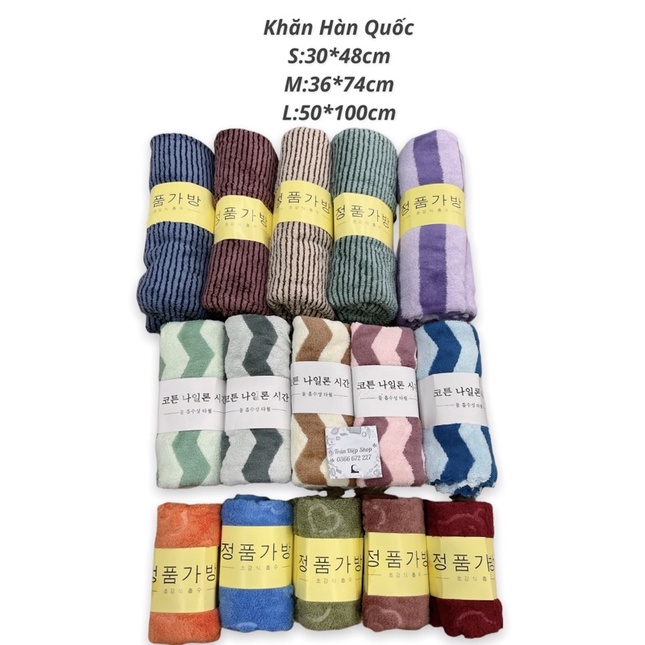 Khăn tắm Hàn Quốc cao cấp nhiều size