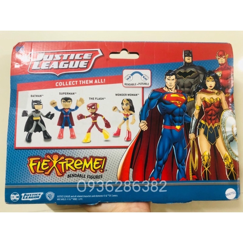 Hộp 2 nhân vật BatMan &amp; Wonder Woman -Justice League-Liên minh công lý DC