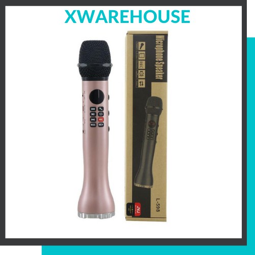 Micro karaoke bluetooth cao cấp L598 chống rè chống hú - Hát karaoke có hỗ trợ ghi âm công suất 9W