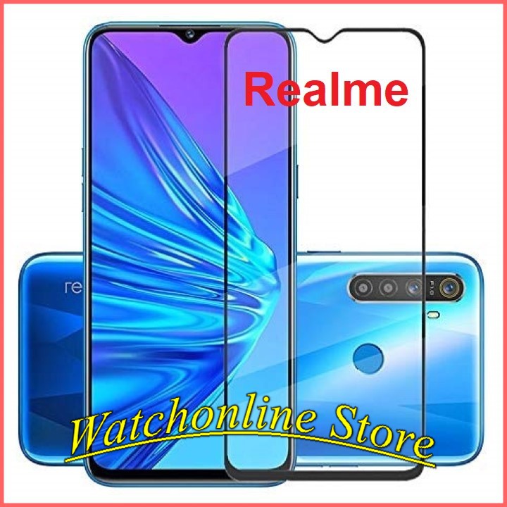 Kính Cường Lực Full Màn Cho Realme c3 - c3i / Realme 6 - 6 pro / x2 / x / Realme 3 pro / realme 5 - 5i / Realme Q- 5 pro