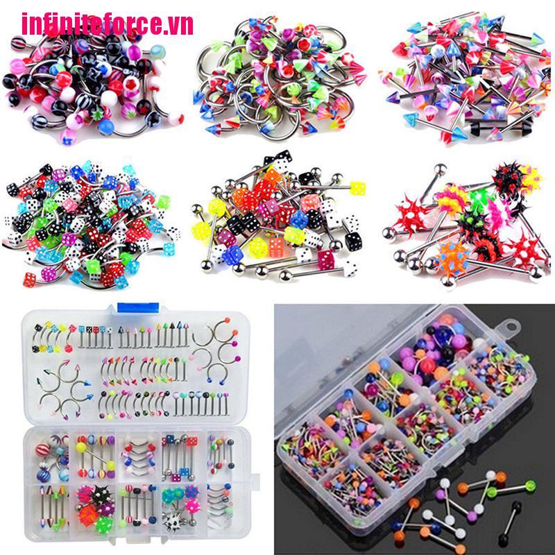 Bộ 60 Lưỡi / Môi / Cơ Thể Nhiều Màu Sắc