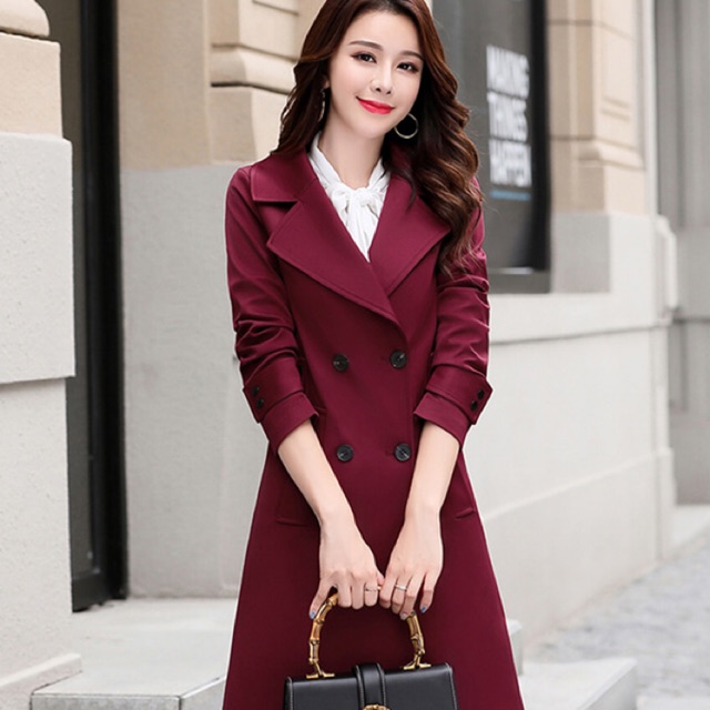 Áo khoác kaki dáng dài cao cấp