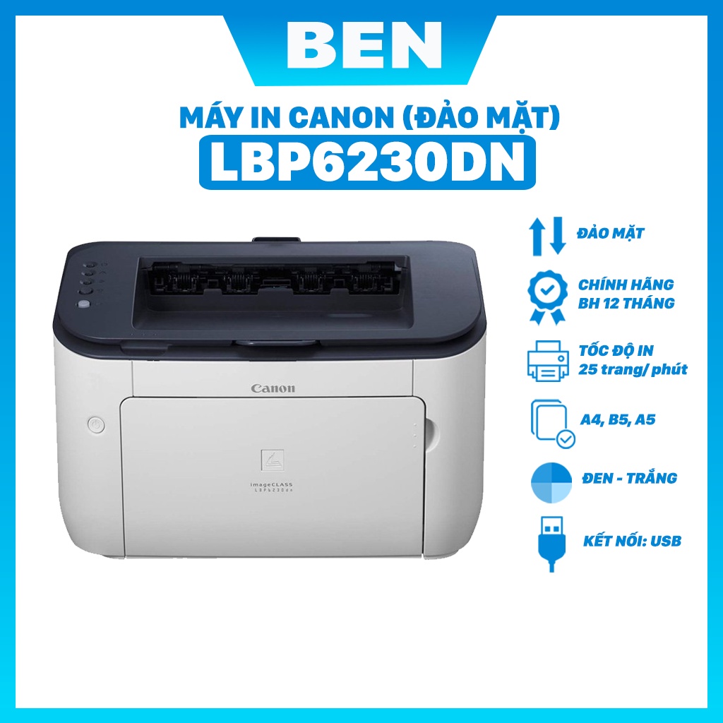 Máy in Canon LBP6230DN (Đảo mặt) Hàng chính hãng BH 12 tháng