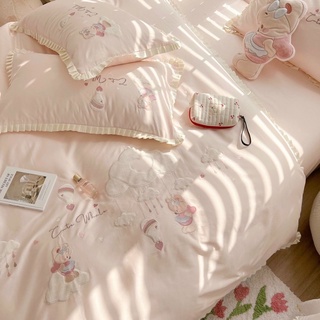 Bộ chăn ga gối Cotton Lụa 60S Trend Teddy Bear 🐻