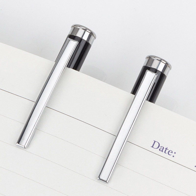 Bút Bi Mực Đen Ngòi 0.5mm Bằng Kim Loại Thiết Kế Sang Trọng Tiện Dụng Cho Văn Phòng/ Trường Học/ Nhà Ở 2 P