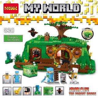 Bộ đồ chơi lắp ráp 705 miếng My World nhà trong rừng kèm 2 nhân vật 830