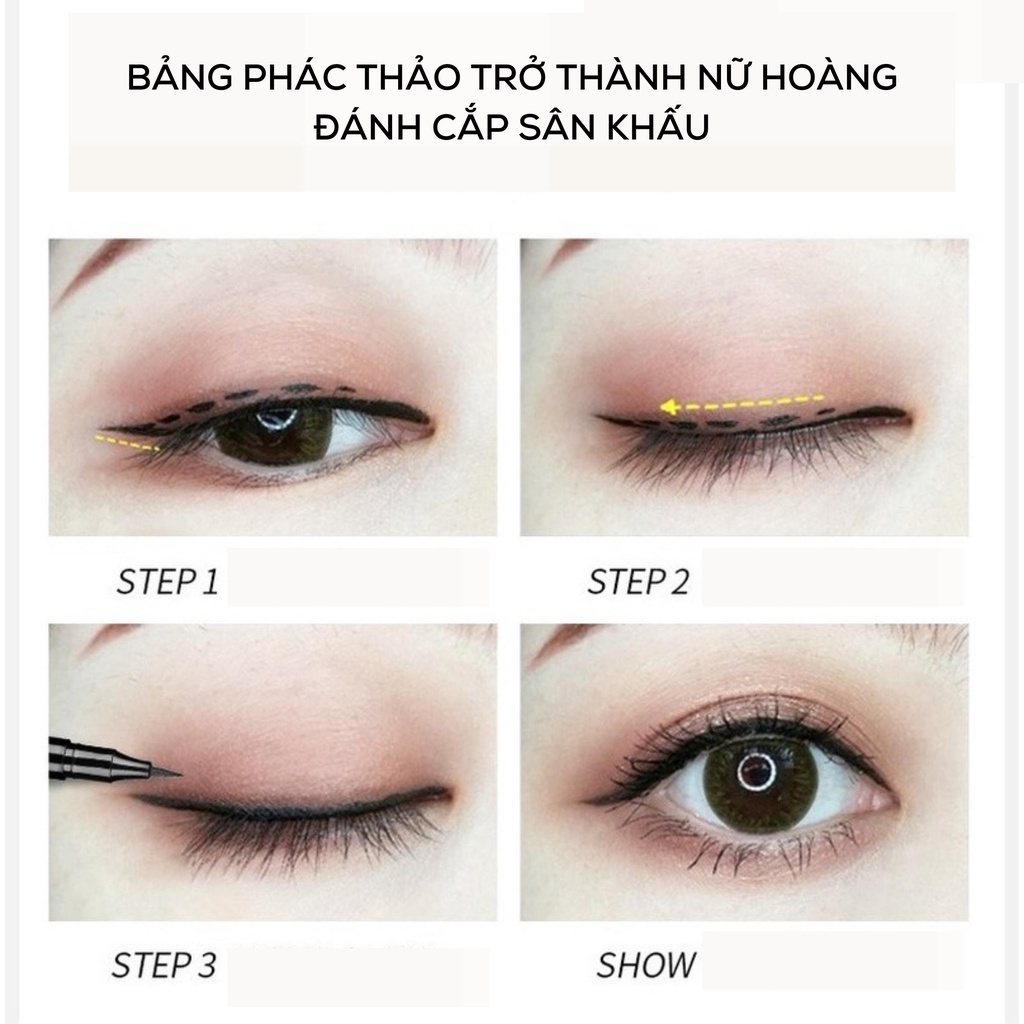 Bút Kẻ Mắt Nhanh Khô Chống Thấm Nước Lâu Trôi Không Nhòe Nội Địa Trung Suake BKM 122