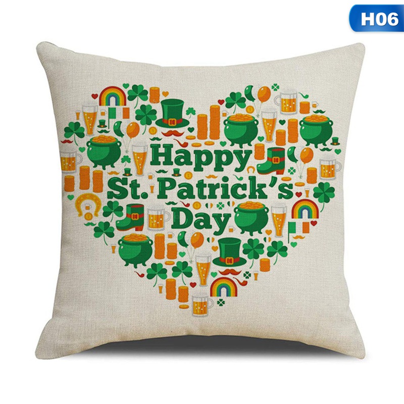 Vỏ gối in hình chữ St. Patrick's Day xinh xắn tiện dụng