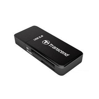 Đầu đọc thẻ nhớ 2.0 Transcend RDP5 hỗ trợ 2 khe microSD và SD (Đen) - Phụ Kiện 1986