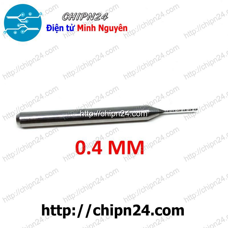 [1 CÂY] Mũi khoan mạch in CNC HỢP KIM 0.4mm