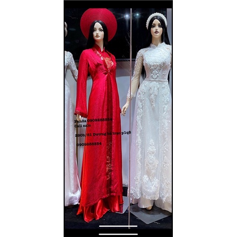 áo dài choàng áo khoác thướt tha cho ngày trọng đại chi dâu rể | BigBuy360 - bigbuy360.vn