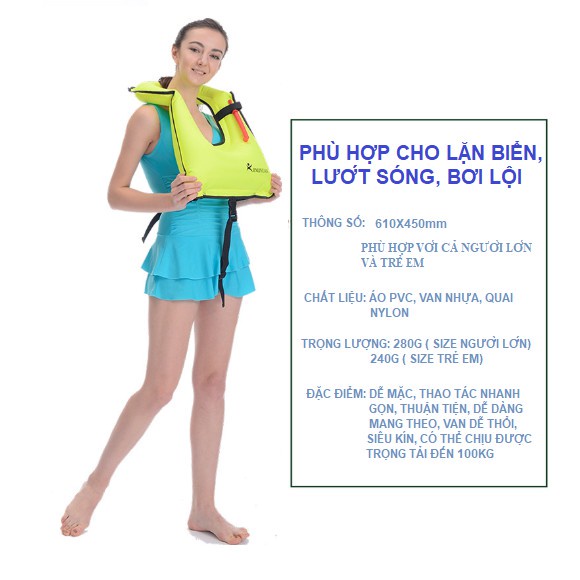 Áo Phao Bơi Cao Cấp An Toàn Snorkel Vest Dạng Cứu Sinh Phù Hợp Với Cả Người Lớn Và Trẻ Em !