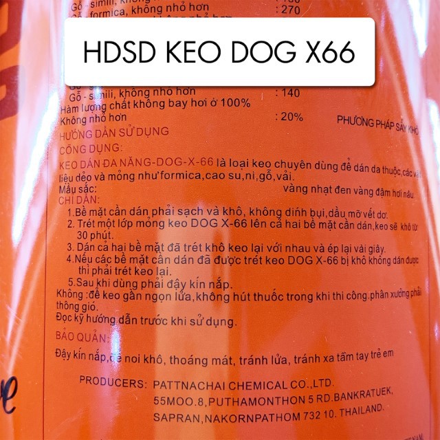 Keo con chó Dog X66 Thái Lan đa năng dán thảm nỉ giầy gỗ sofa siêu dính