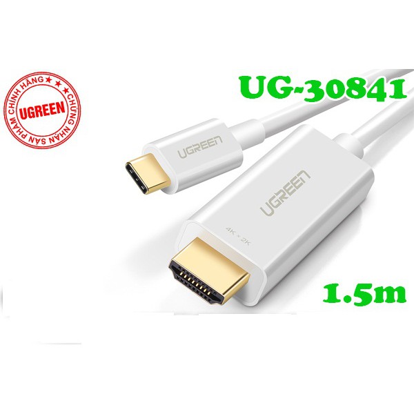 Cáp USB Type C to HDMI dài 1.5m Ugreen 30841