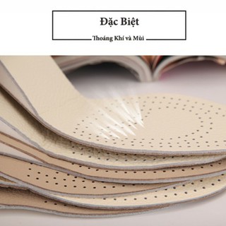 Lót giày tăng chiều cao Da Bò 3.5cm