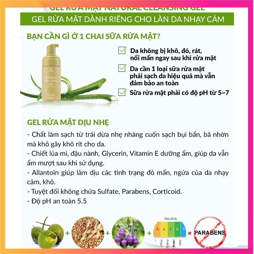 [ Hàng Chính Hãng ] Gel Rửa Mặt Natural Cleansing Gel An Toàn Cho Mọi Loại Da | BigBuy360 - bigbuy360.vn