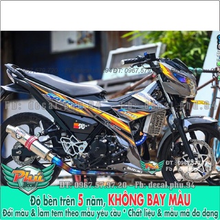 Tem Rời Satria Xám vàng (K) -1