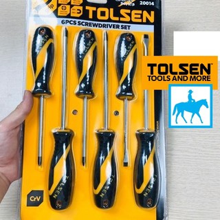 Bộ 6 tua vít nam châm crv tolsen 20014