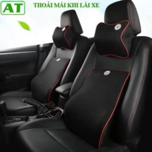 Gối Tựa Đầu Ô tô-Gối Tựa Lưng Cao Su Non Cao Cấp,Tạo Cảm Giác Êm Ái,Thoải Mái Nhất