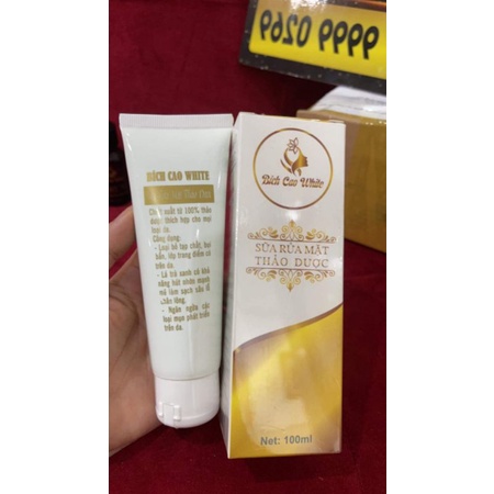 Sữa rửa mặt_thảo dược_trà xanh_BÍCH CAO WHITE