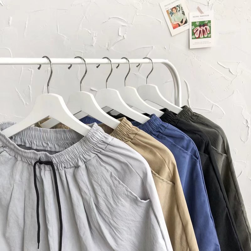 Quần Short Thể Thao Ống Rộng Màu Sắc Đơn Giản Nhanh Khô Size S-3XL Cho Nam