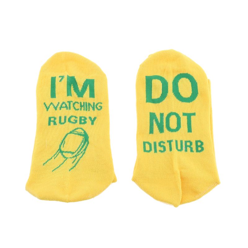 Xiangbao Vớ Cotton In Chữ Do Not Disturb I Am Wathing Rugby Crazy Crew Vui Nhộn Cho Nam Và Nữ S