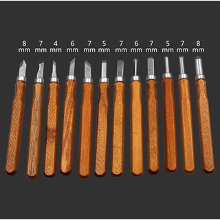 Bộ dao khắc gỗ, đục gỗ , tiện gỗ đa năng cao cấp bộ 5 dao và bộ 12 dao