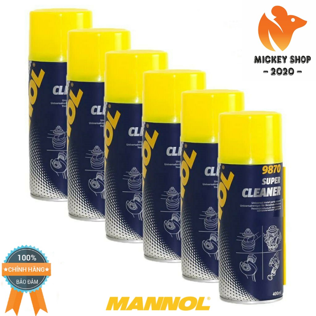 [ PRO] Tẩy Rửa Siêu Sạch Cho Động Cơ và Tẩy Rỉ Đa Năng MANNOL 9870 –400ML Super Cleaner, Hàng Chính Hãng –Mickey2020shop