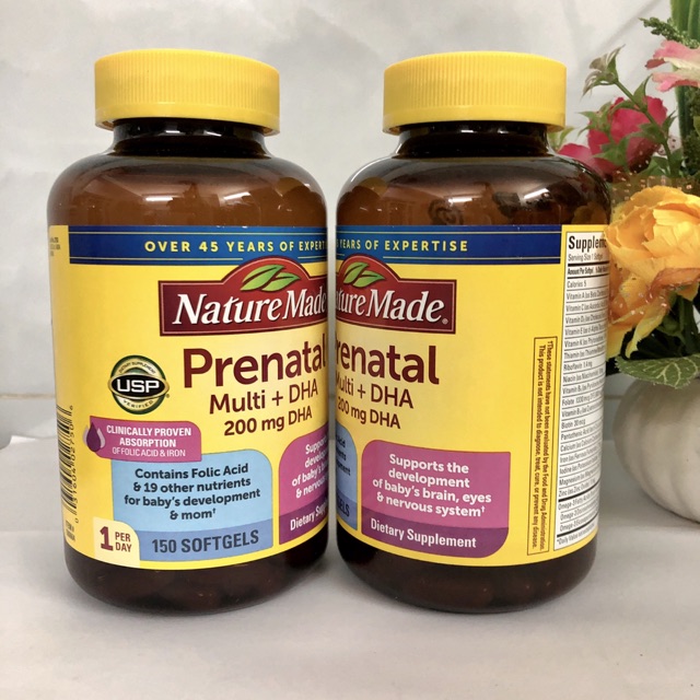 ❤️ [Có Sẵn] Bầu Nature Made PRENATAL 150 VIÊN MỸ [Date 2/2023]