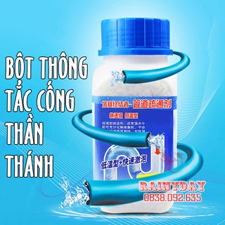 Bột thuốc thông tắc cống bồn rửa mặt rửa chén bát bồn cầu đường ống nước cực mạnh siêu thần thánh