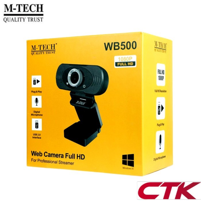 Webcam Hd1080p M-tech Wb-500 Tích Hợp Mic Và Dây Cáp