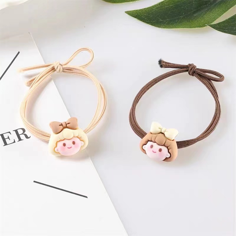 Dây Buộc Tóc Cao Su Kiểu Hàn Nhật Đơn Giản Dễ Thương