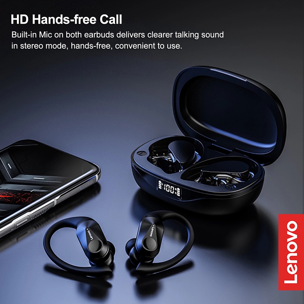 Móc tai thể thao không dây LP75 Bluetooth 5.3 mới có chống ồn Micrô âm thanh nổi Hi-Fi Chống thấm nước
