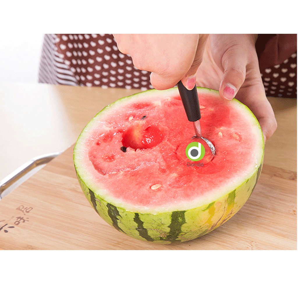 Muỗng múc trái cây quả cầu trang trí các món chè, kem, cocktail - PK112 - doni86