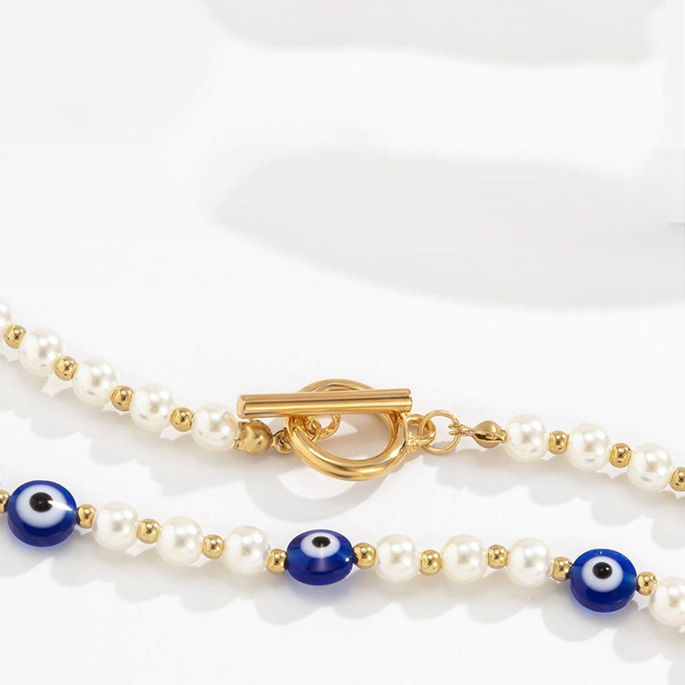 Vòng Cổ Choker Xỏ Hạt Acrylic Đơn Giản Cổ Điển WMES15H Dành Cho Bạn Nữ